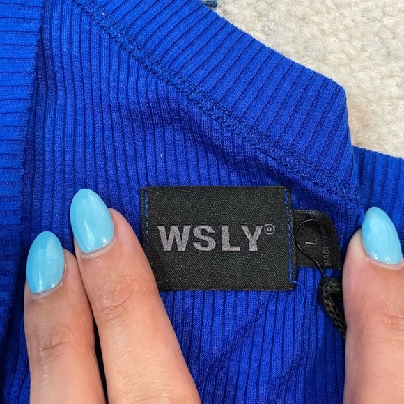 Bandier Wesley One Shoulder Cropped Sleeveless Tank - Picture 6 of 6